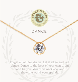 Spartina Dance Gem Necklace Gold