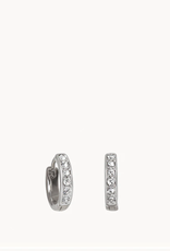 Spartina Hoop  Earrings Grateful/Ring Silver
