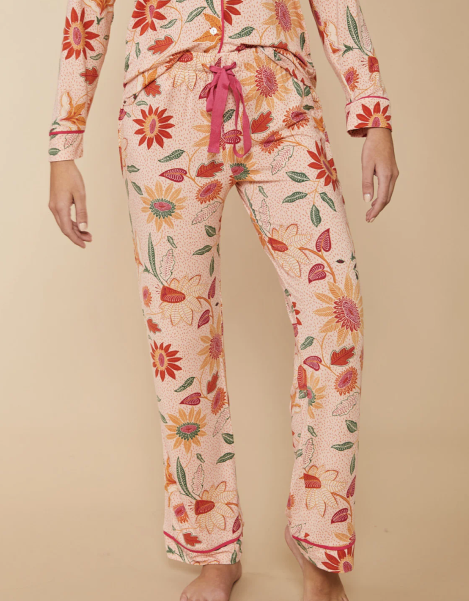 Spartina Pajama Pant Boho Peach Floral