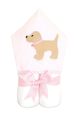Three Marthas Everykid Towel Pink Puppy