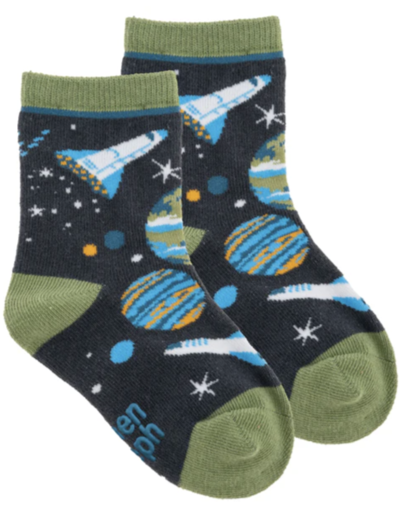 Stephen Joseph Gray Space Socks