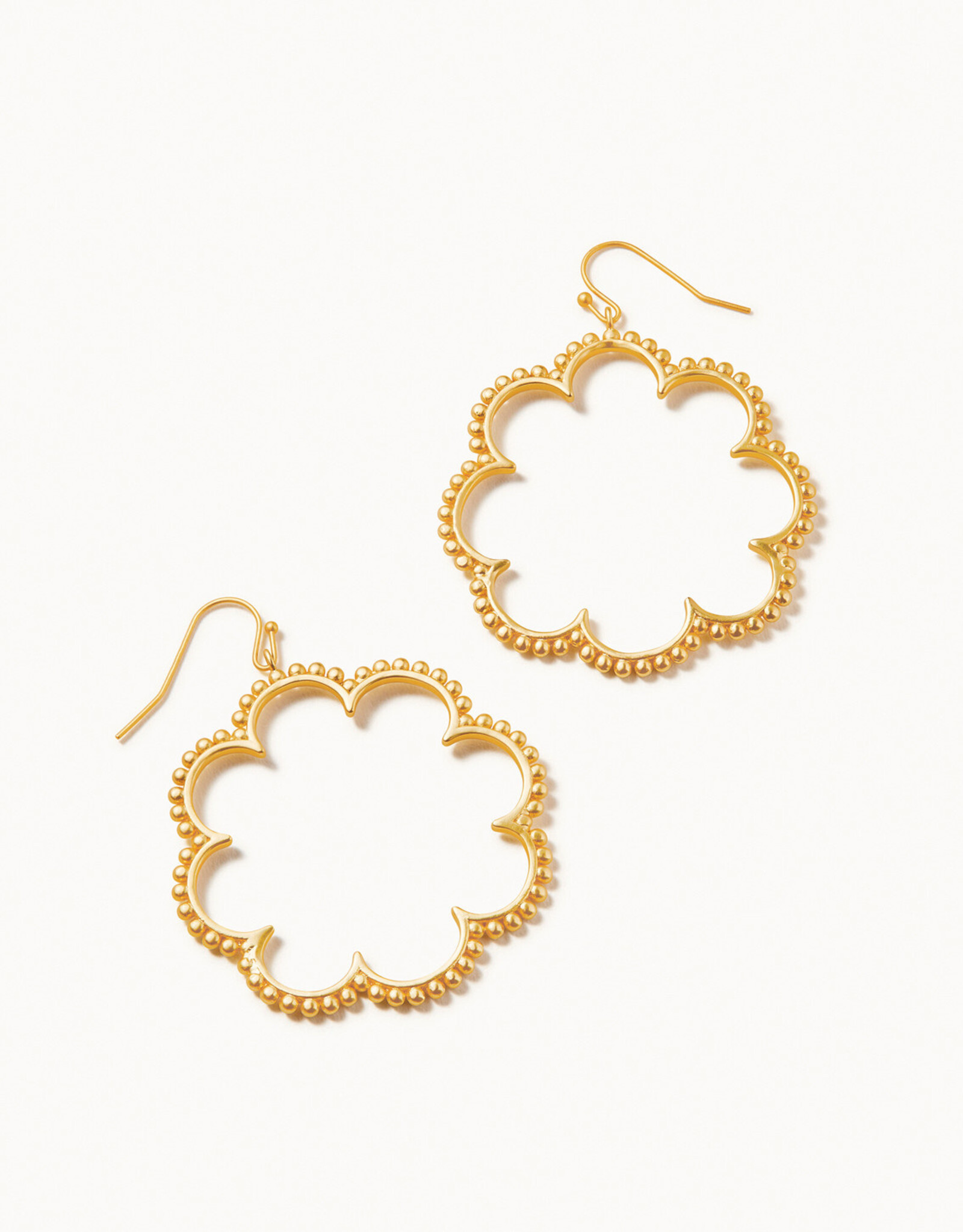 Spartina Dotted Daisy Gold Earrings