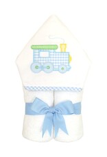 Three Marthas Everykid Towel Blue Train