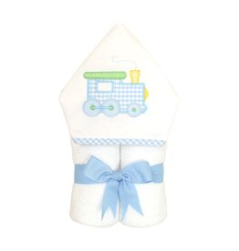 Three Marthas Everykid Towel Blue Train
