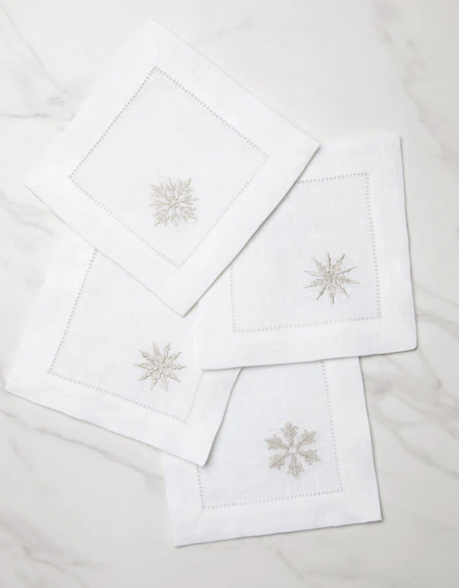 Sferra Fiocco Cocktail Napkins Set/4