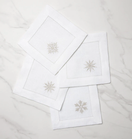 Sferra Fiocco Cocktail Napkins Set/4