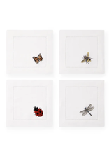 Sferra Bugs Cocktail Napkins Set 4