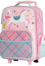 Stephen Joseph Rolling Luggage Unicorn Pink