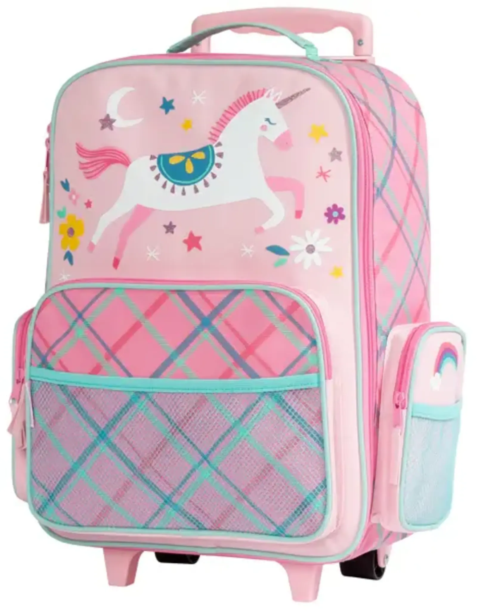 Stephen Joseph Rolling Luggage Unicorn Pink