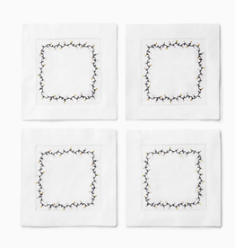 Sferra Luci Cocktail Napkins Set/4