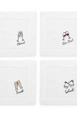 Sferra Cheers Cocktail Napkins Set/4