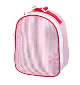 Mint Gumdrop Red Seersucker