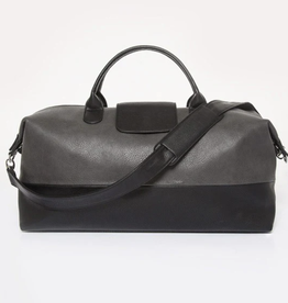 Brouk & Co Alpha Leather Duffel Bag Grey