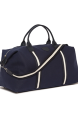 Brouk & Co The Kennedy Duffel Navy Canvas Stripes