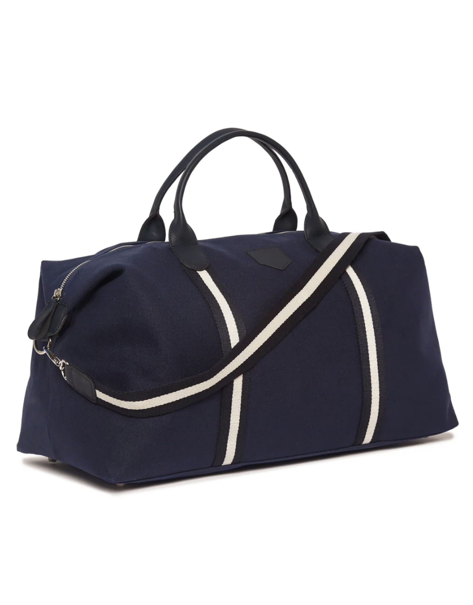 Brouk & Co The Kennedy Duffel Navy Canvas Stripes
