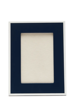 Brouk & Co Laurel Frame 4x6 White/Navy xx