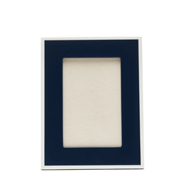 Brouk & Co Laurel Frame 4x6 White/Navy xx