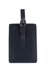 Brouk & Co Stanford Leather Luggage Tag Blue