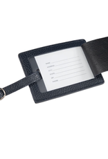 Brouk & Co Stanford Leather Luggage Tag Blue