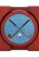 Smather's & Branson Coaster Set Crossed Clubs