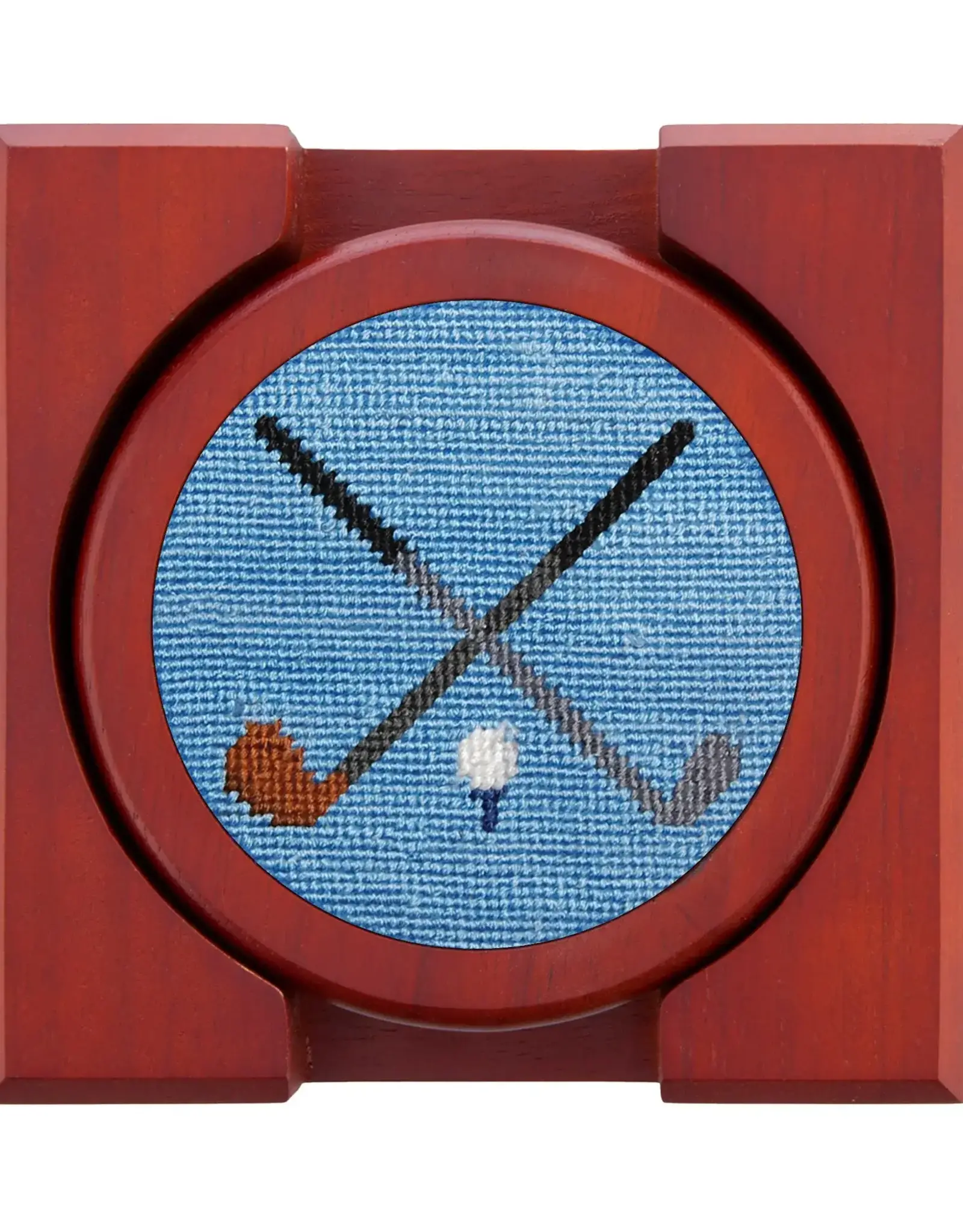 Smather's & Branson Coaster Set Crossed Clubs