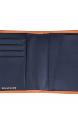 Boulevard Tommy Leather Passport Case Tan