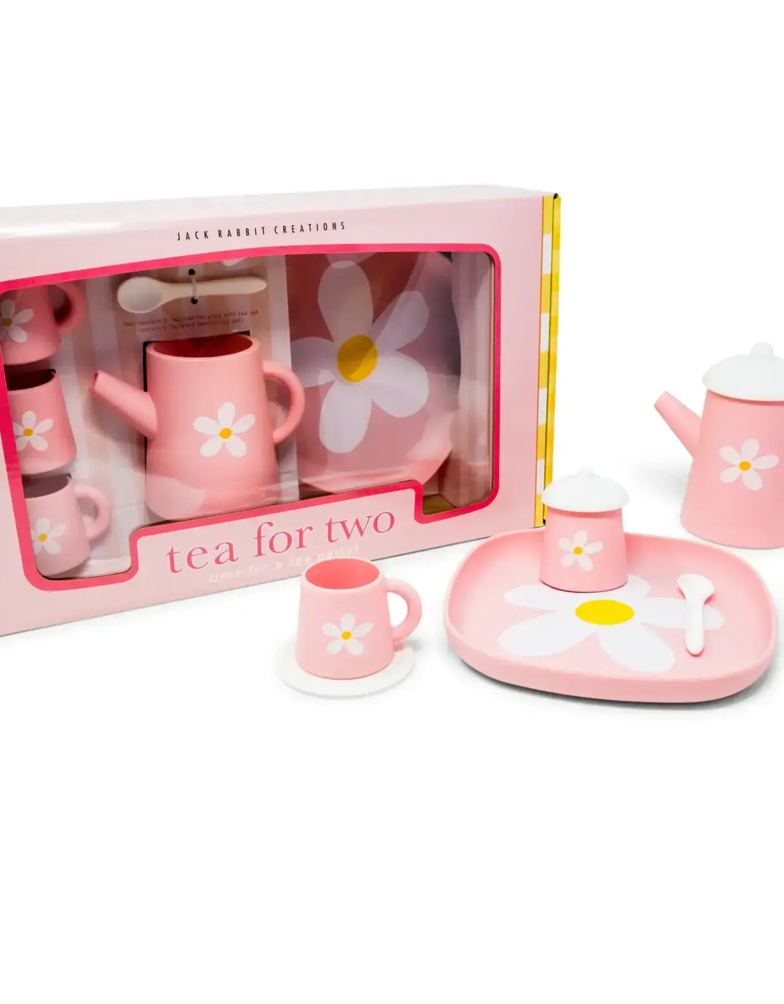Jack Rabbit Creations Pink Daisy Teaset