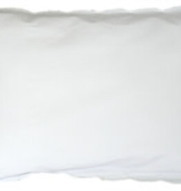 Pillow Exterior White Scallop 12x16"