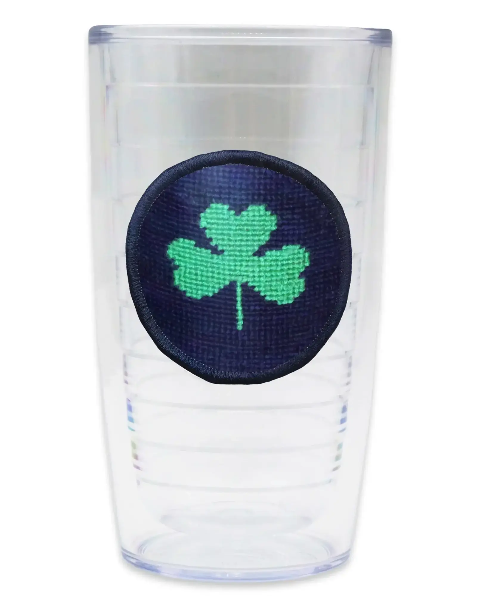 Smather's & Branson Shamrock Needlepoint Tervis Tumbler