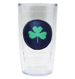 Smather's & Branson Shamrock Needlepoint Tervis Tumbler