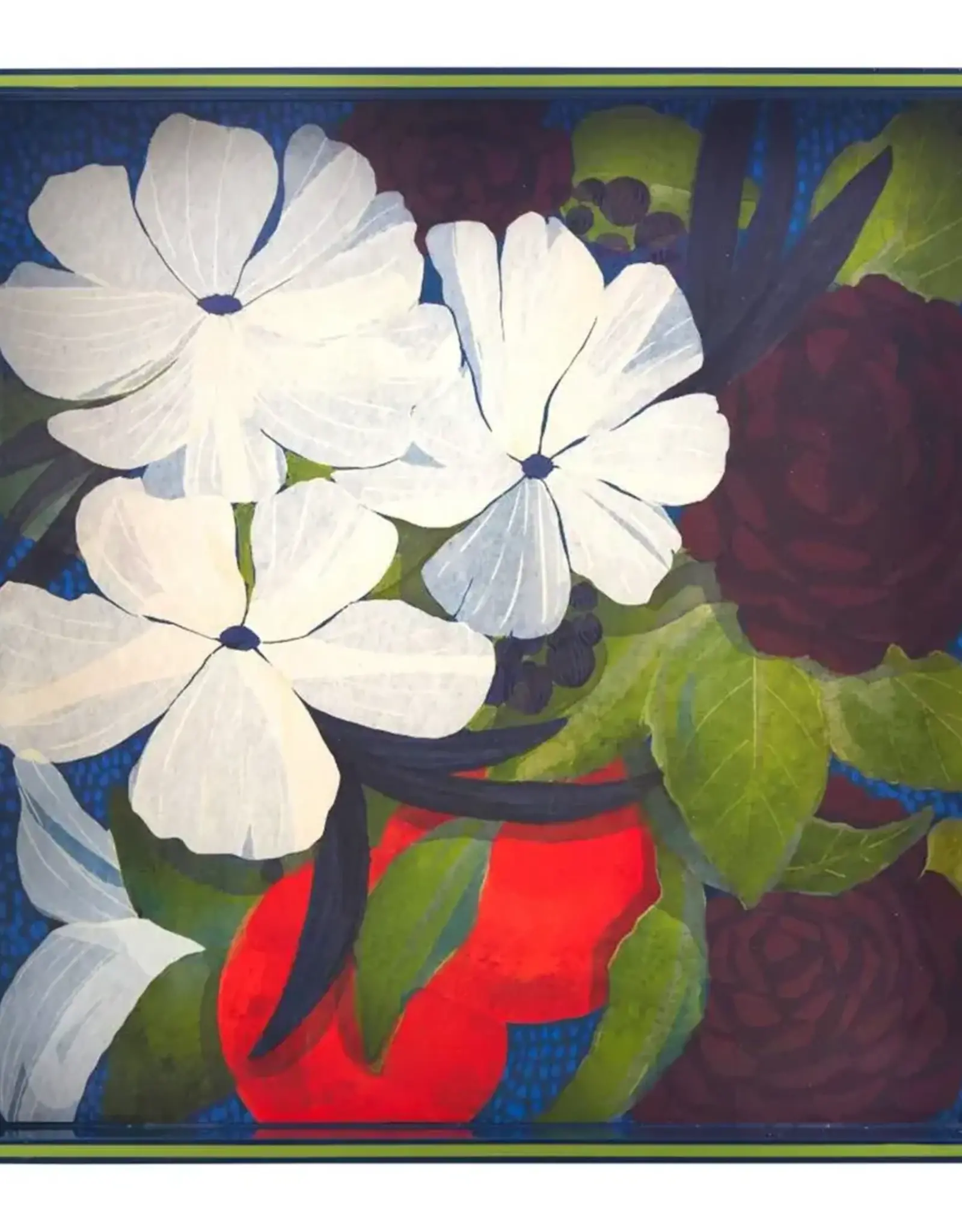 Rockflowerpaper Tray Flower Pine 15x15