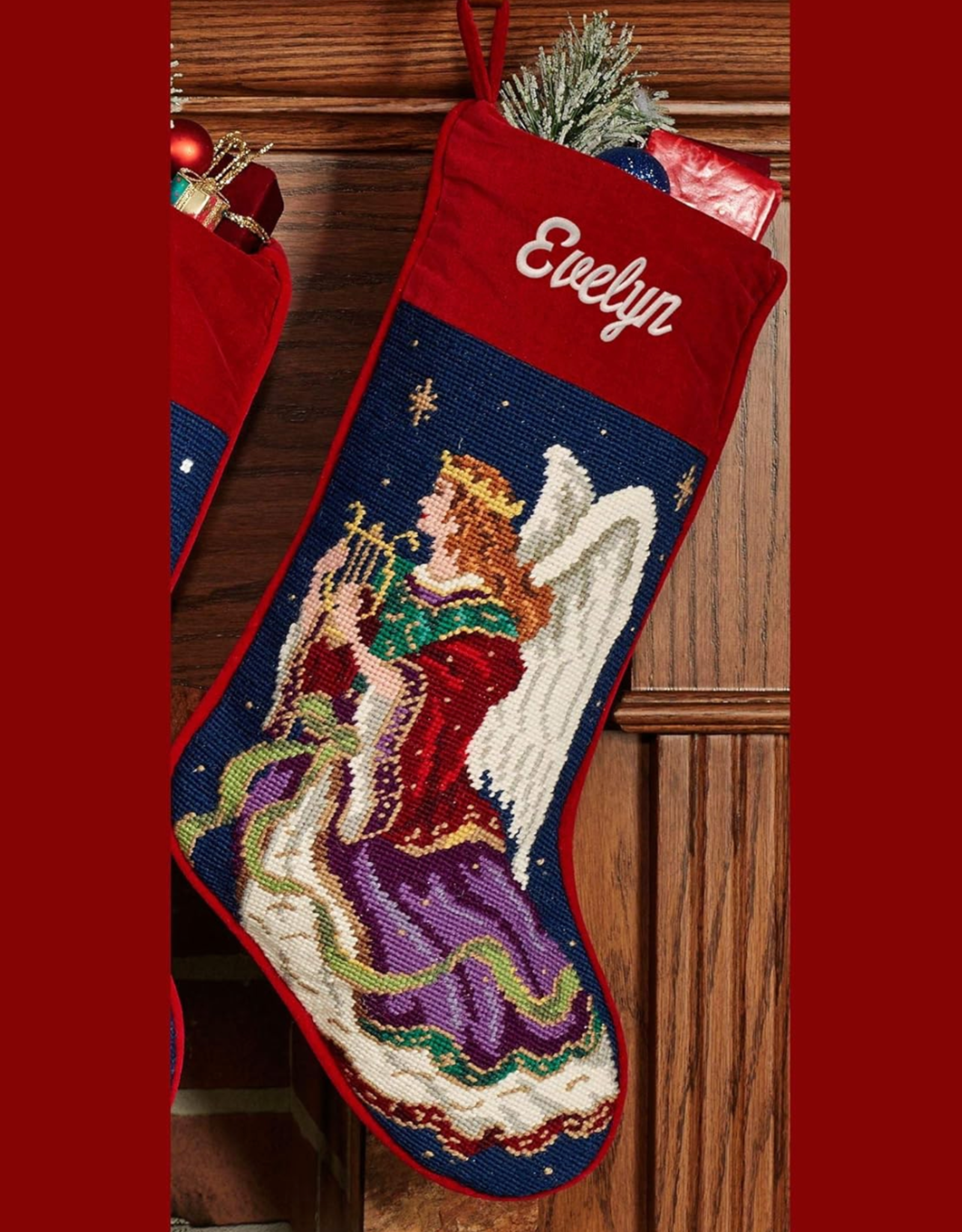 Stocking Angel w/ Harp xx