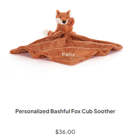 Jelly Cat Fox Cub Soother