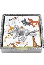 Mariposa Labrador Beaded Napkin Box