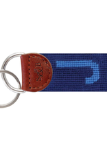 Smather's & Branson Key Fob J Cornflower