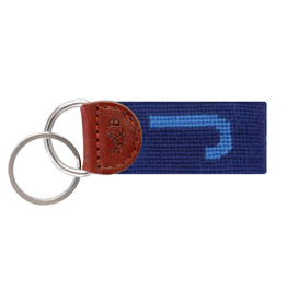 Smather's & Branson Key Fob J Cornflower