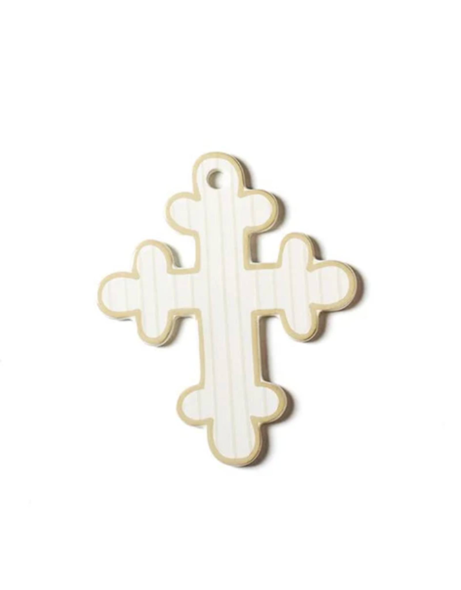 Coton Colors 6" Pinstripe Cross Ecru