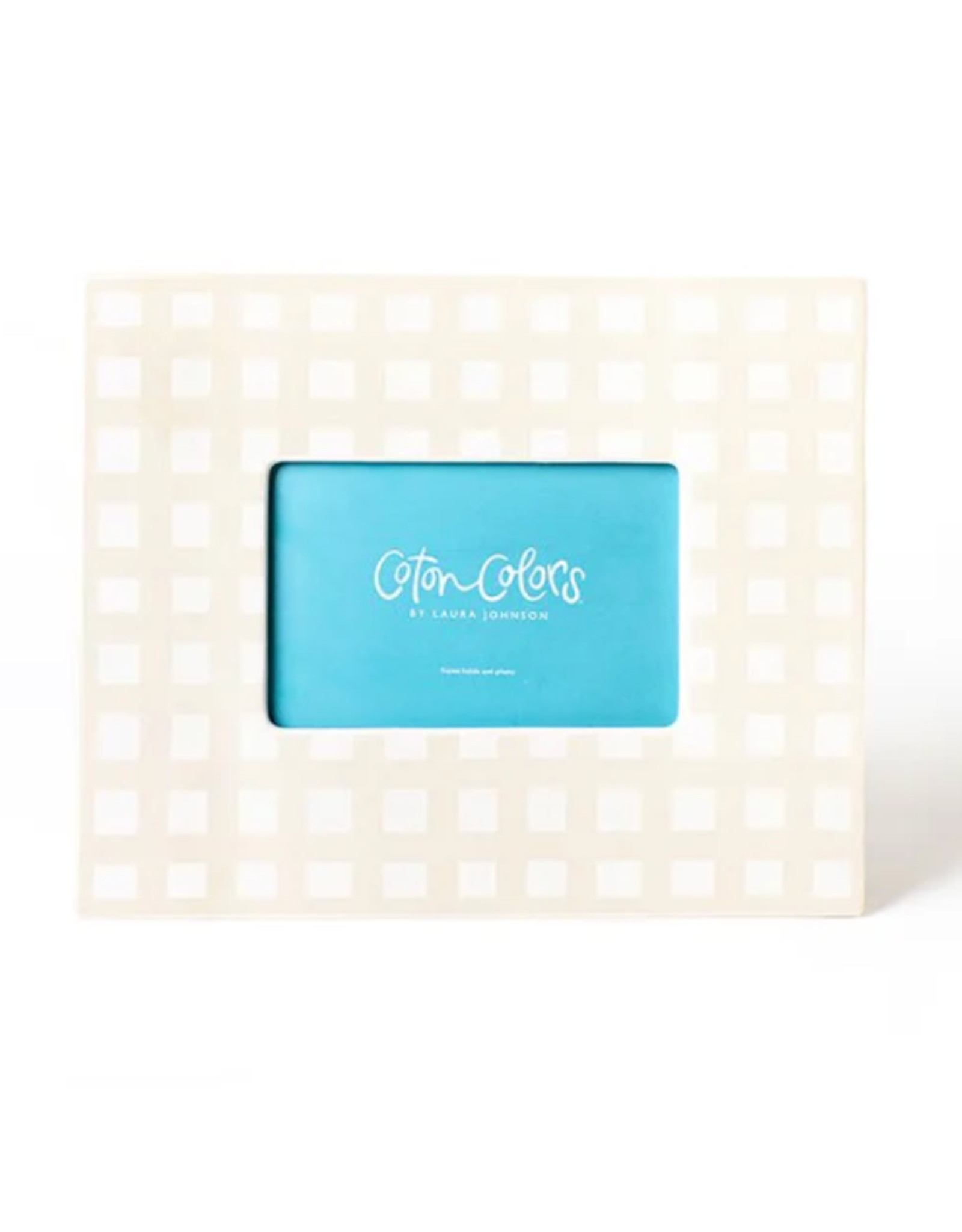Coton Colors 11" Ecru Gingham Frame