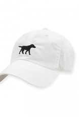 Smather's & Branson Hat Black Lab on White Performance