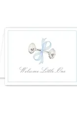 Rattle & Bow Blue Baby