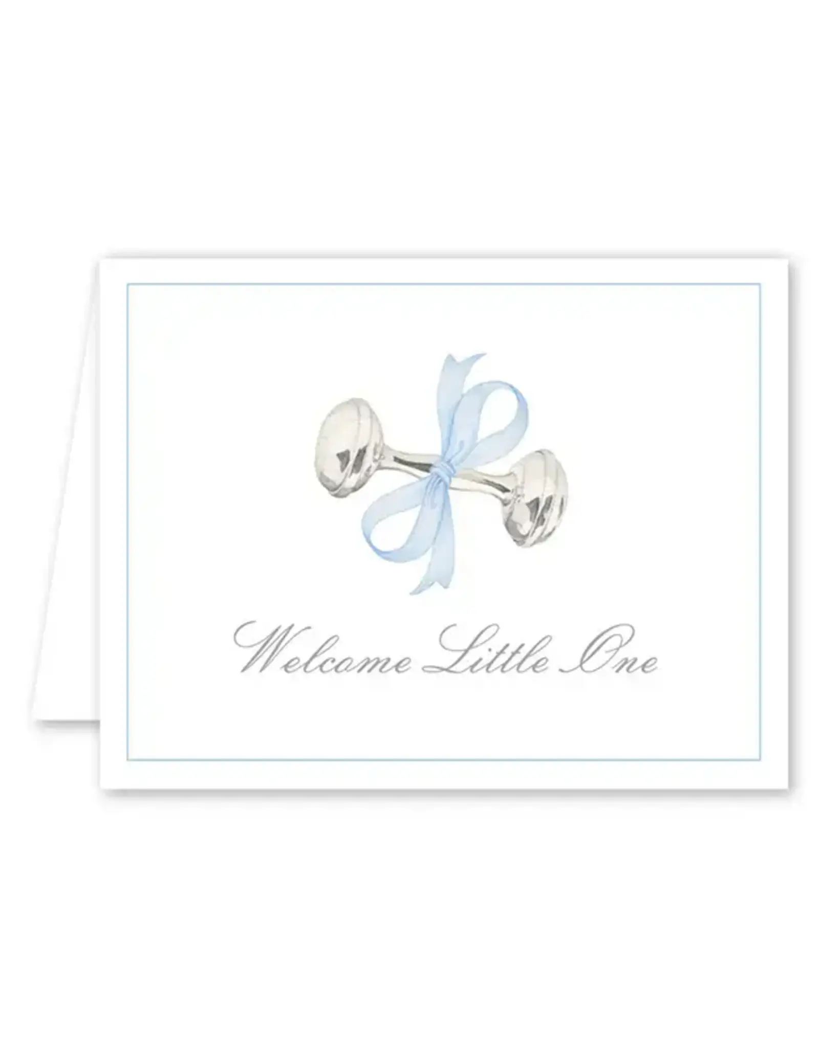 Rattle & Bow Blue Baby