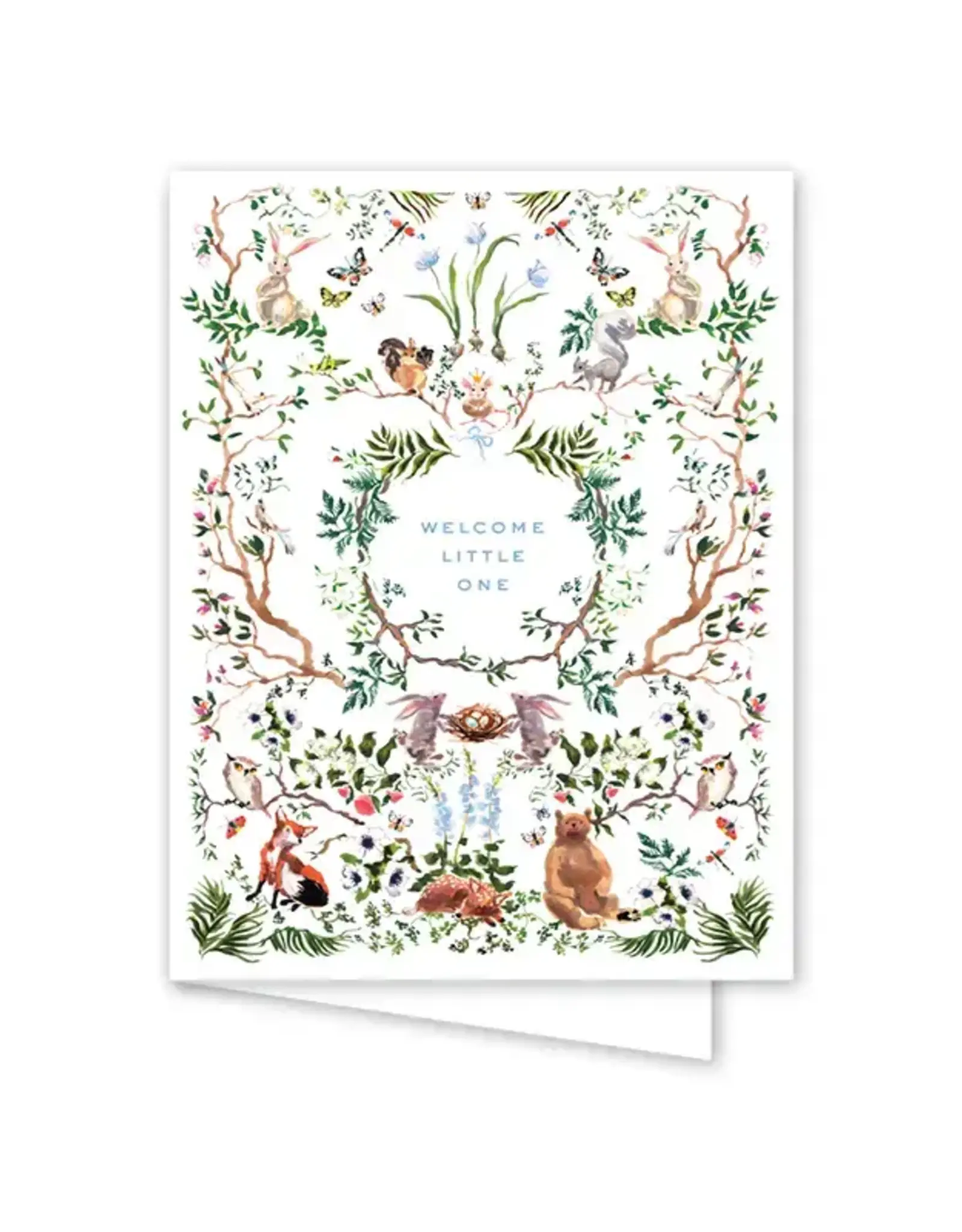Card Woodland Baby Blue