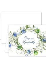 Dogwood Hill Card Hydrangea Wreath Sympathy