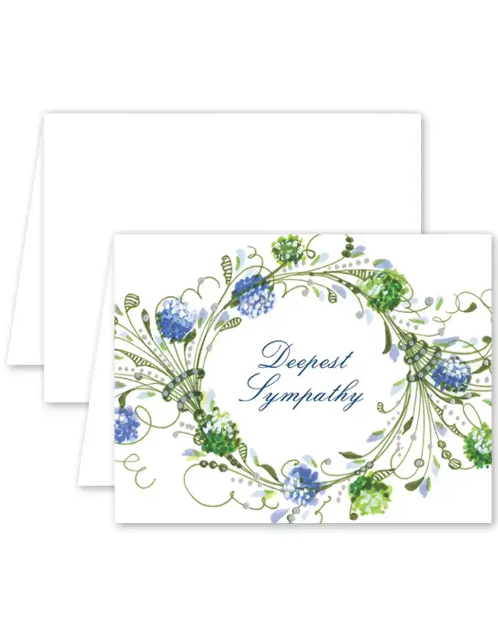 Dogwood Hill Card Hydrangea Wreath Sympathy