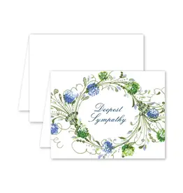 Dogwood Hill Card Hydrangea Wreath Sympathy