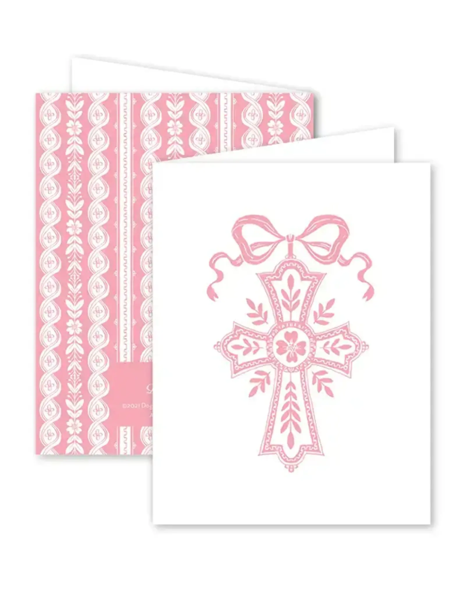 Dogwood Hill Card Pink Cross