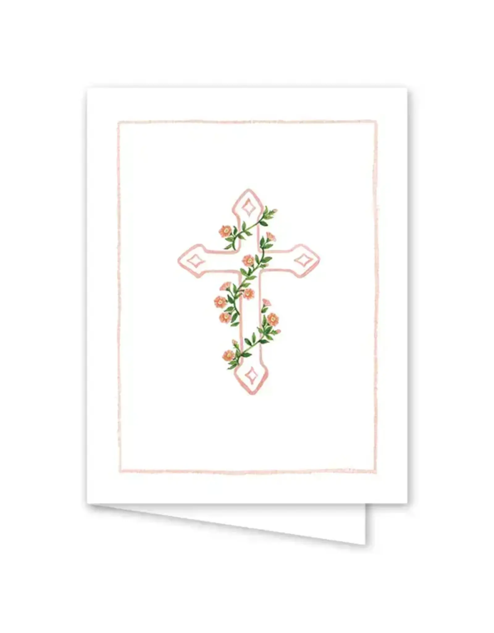 Card Cross Peach