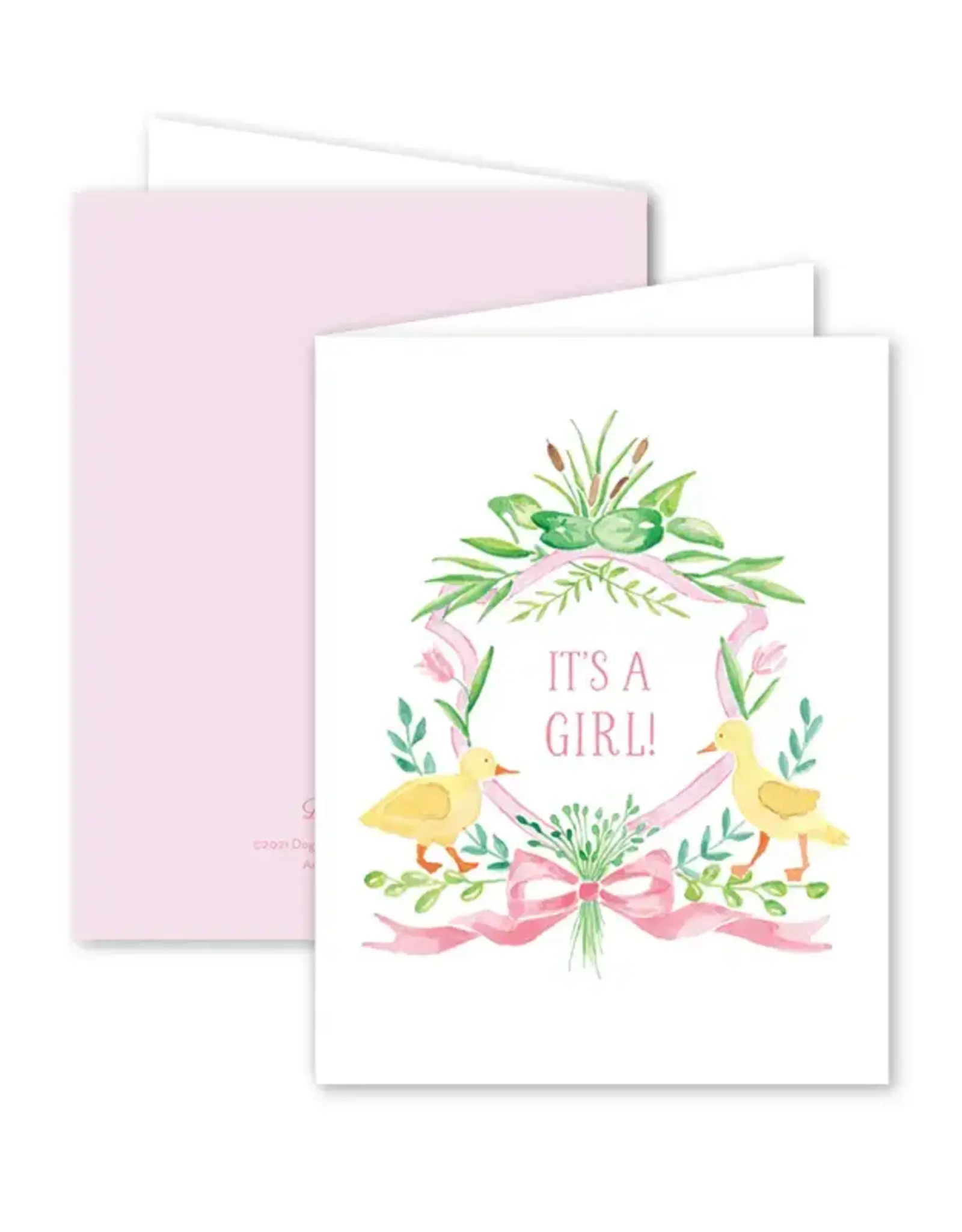 Dogwood Hill Card Little Duckling Girl