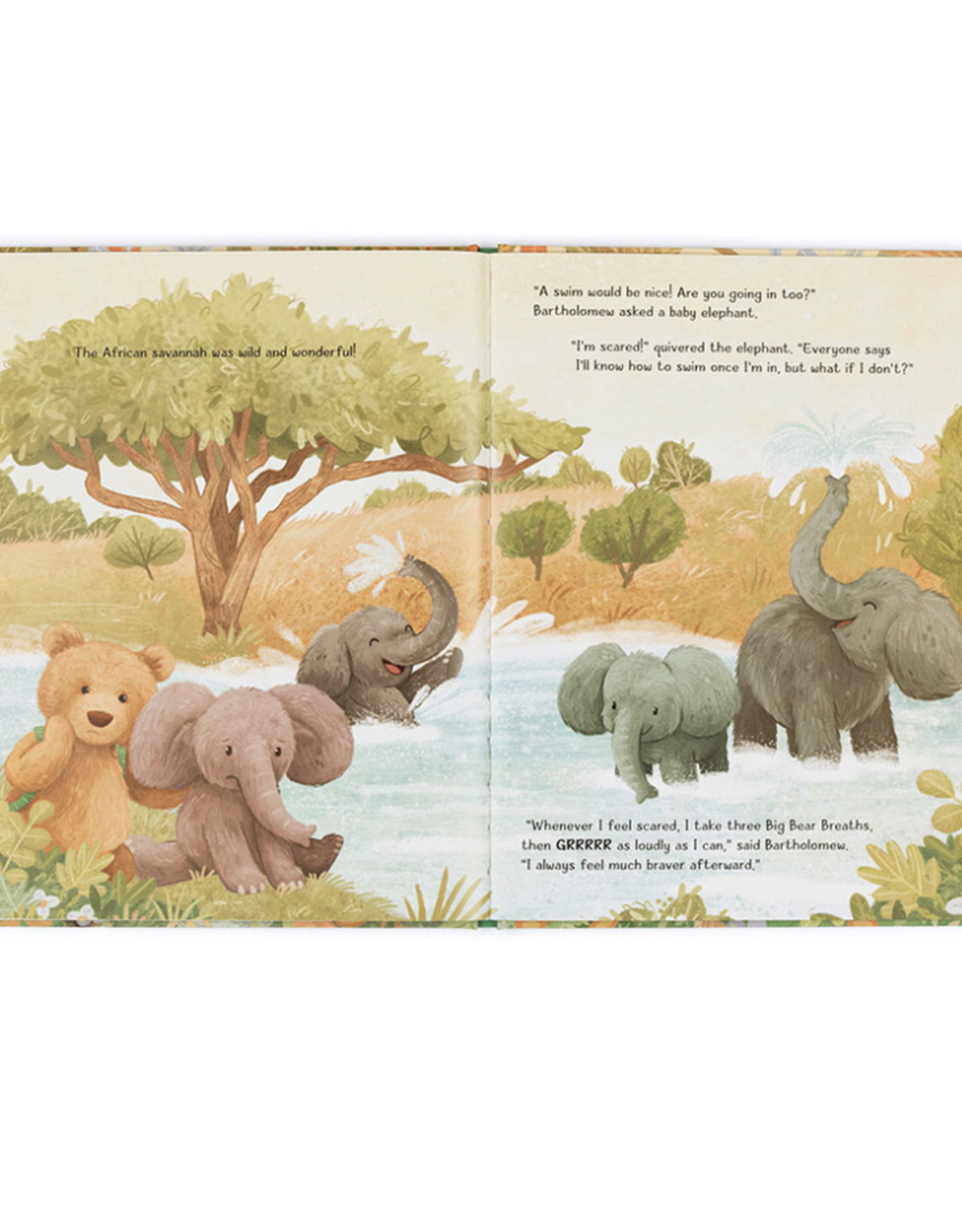 Jelly Cat It's a Big World Bartholomew Bear Book
