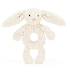 Jelly Cat Cream Bunny Ring Rattle